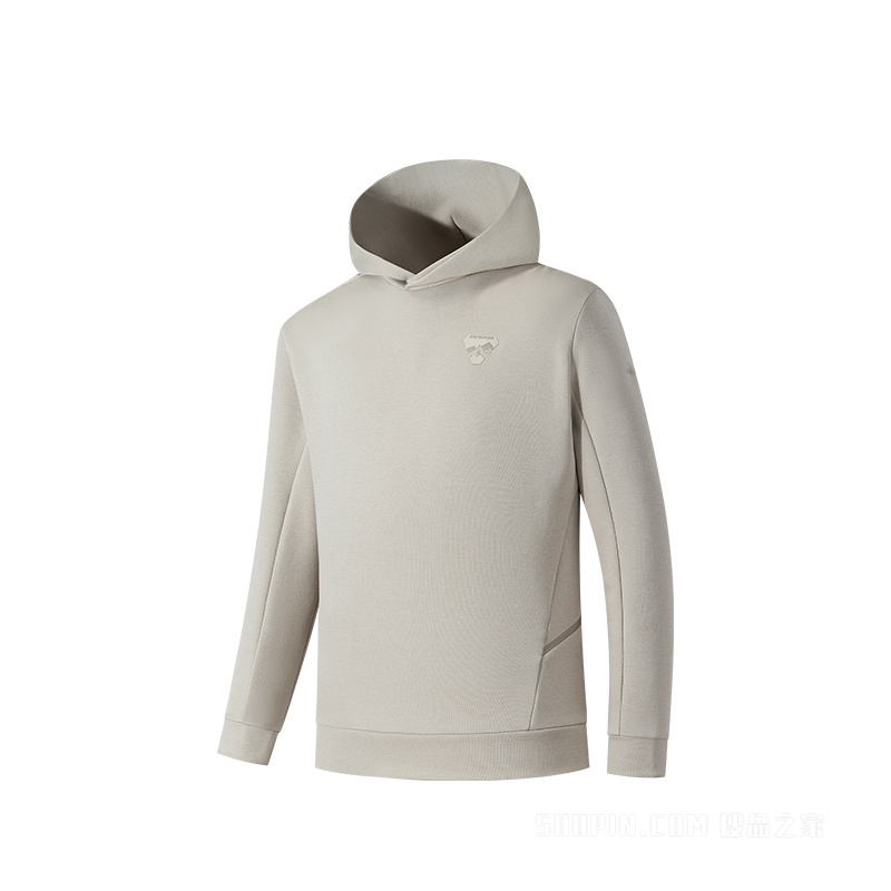 安踏冠军户外旅行男子3A抗菌连帽卫衣