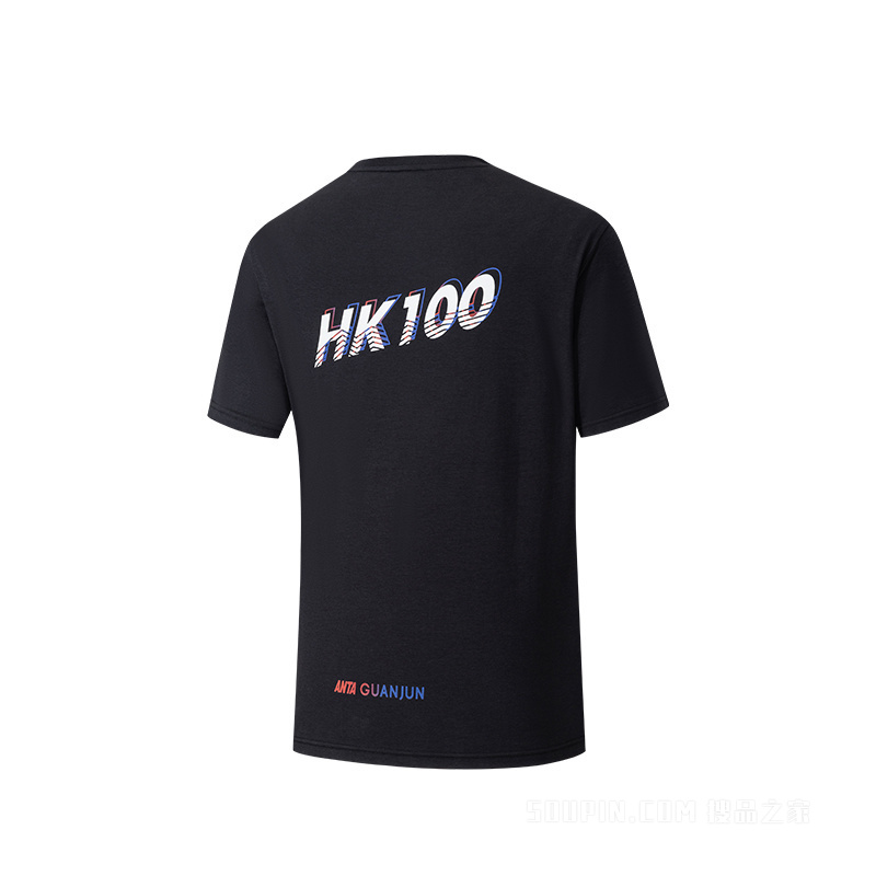 安踏冠军越野跑男子短袖针织衫