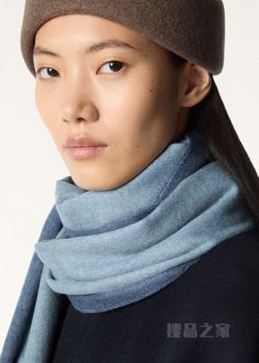 Two-Tone 女士围巾 小羊绒