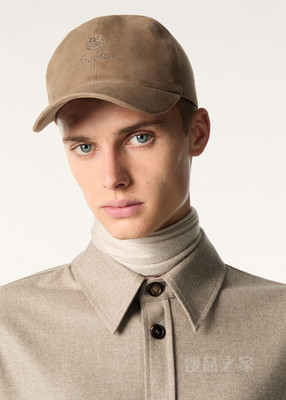 Loro Piana 男士棒球帽 小山羊皮