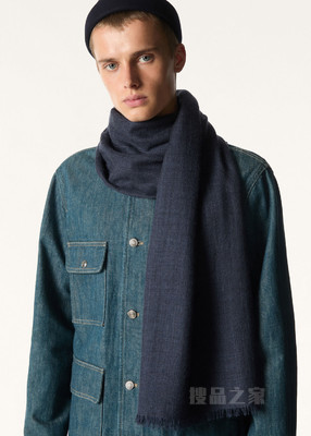 Brina围巾 羊绒, 桑蚕丝