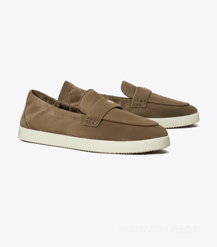 运动风芭蕾乐福鞋 焦芝麻色