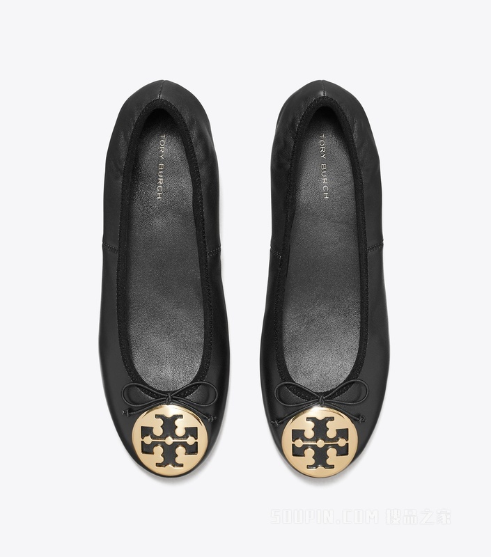 Reva 芭蕾高跟鞋 纯黑