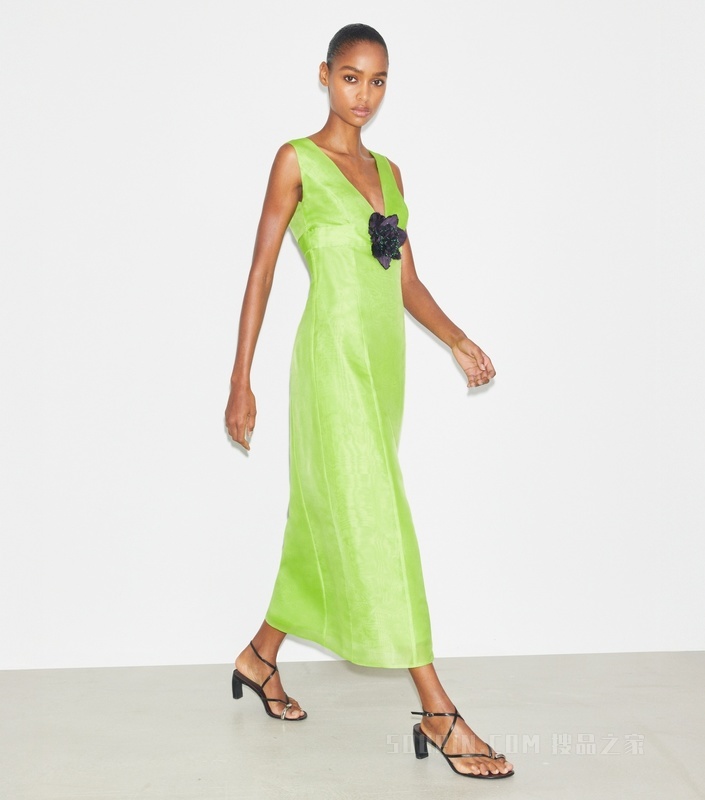 Pierced 光环系列多系带高跟凉鞋 纯黑/银色