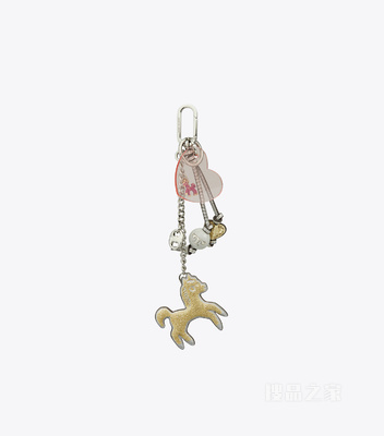 【马年特别系列】心形小马挂饰 金色