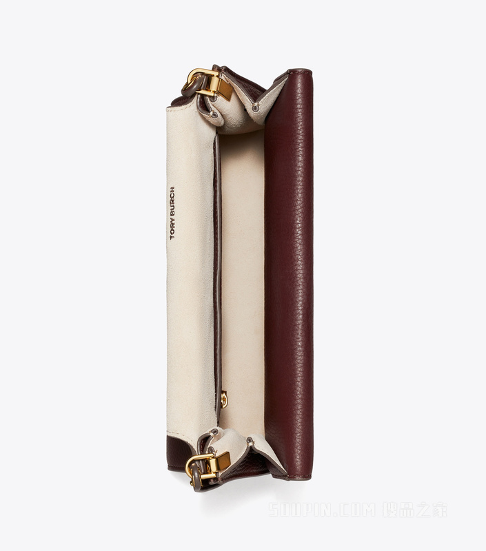 【马年特别系列】Lee Radziwill 荔枝纹肩背包 深洋红色