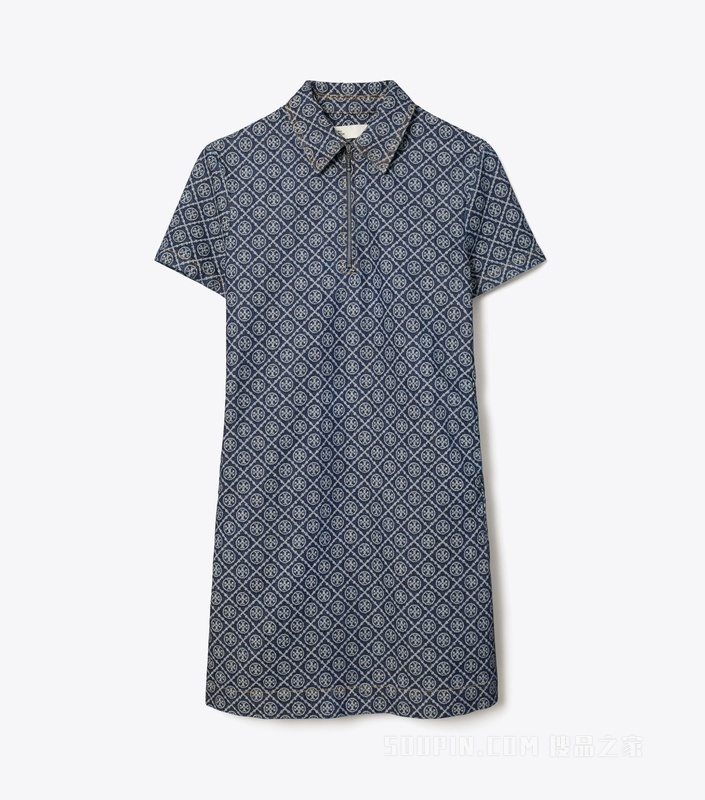 牛仔衬衫裙 水洗色