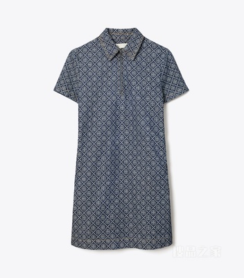 牛仔衬衫裙 水洗色