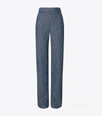 直筒牛仔裤 水洗色