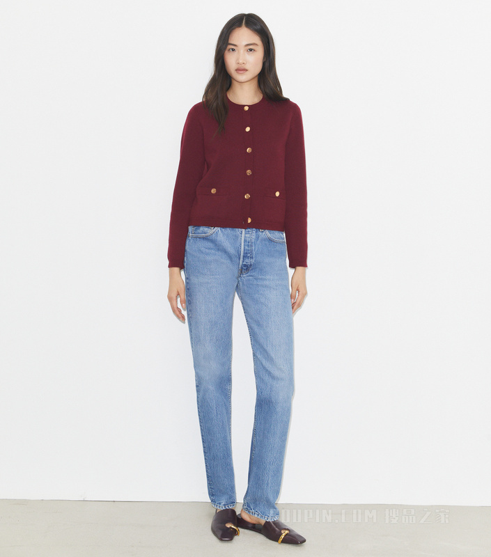 【马年特别系列】Kendra 开衫 深洋红色