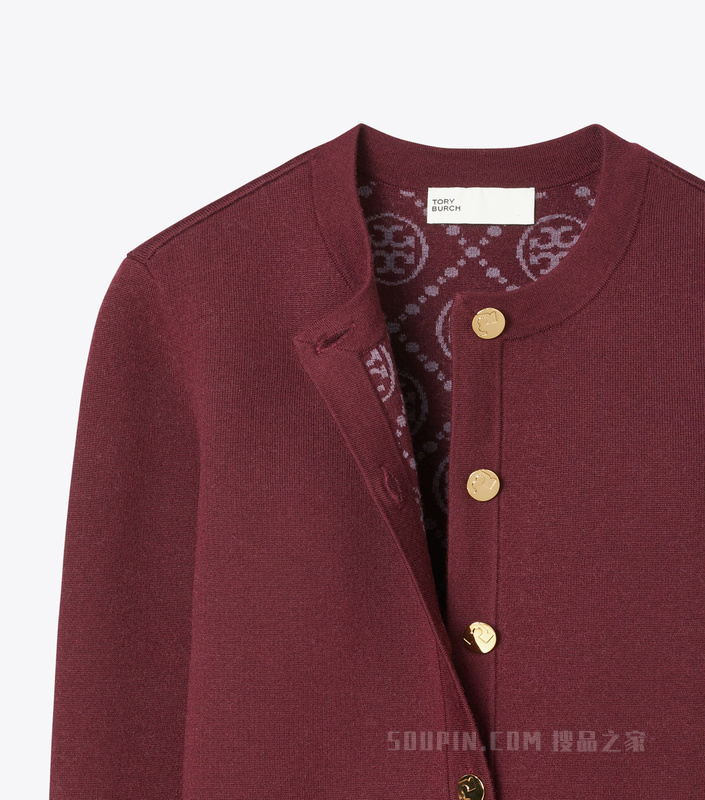 【马年特别系列】Kendra 开衫 深洋红色