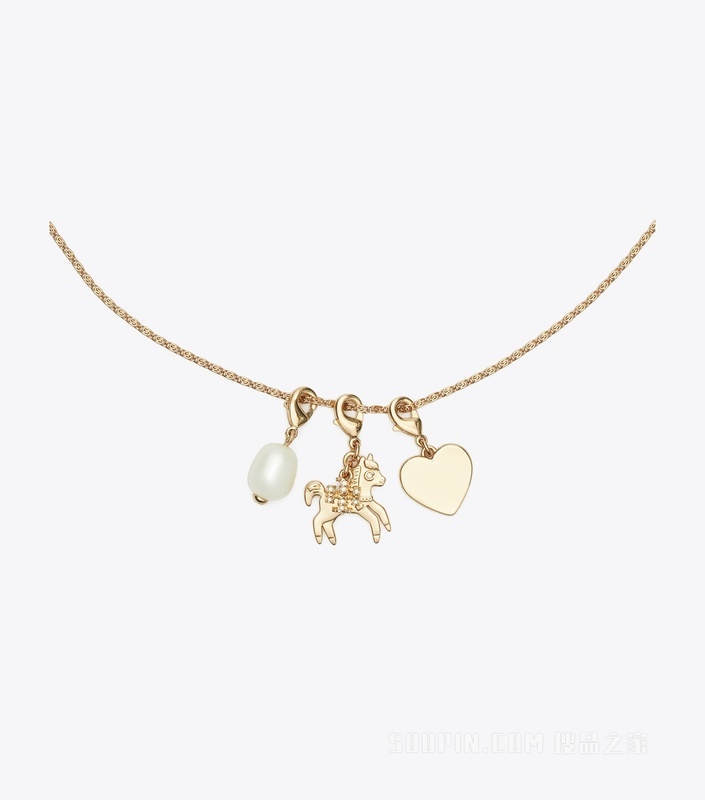 【马年特别系列】小马吊坠 Tory 金/水晶色/珍珠色