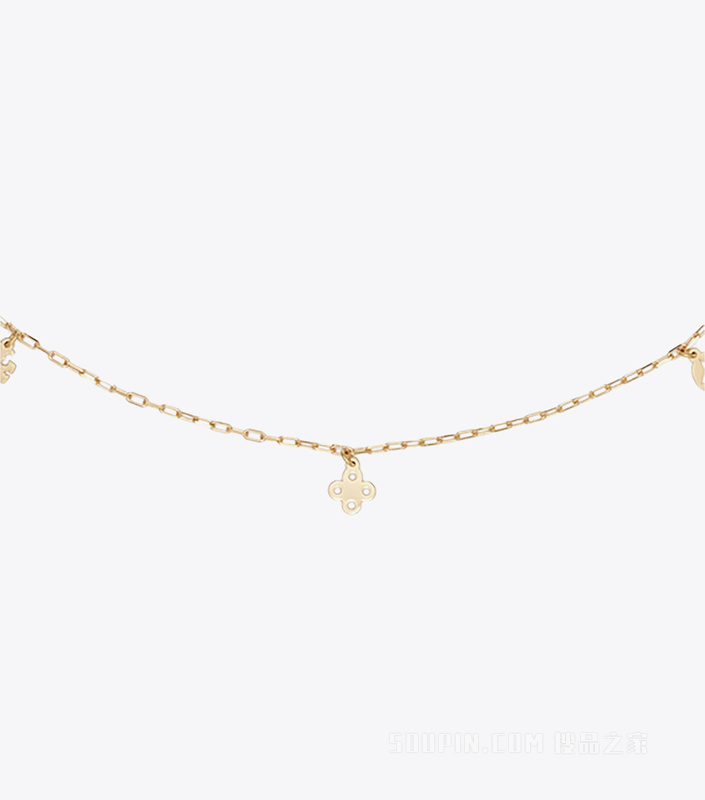 【礼物】Forget Me Not 勿忘我系列吊坠项链 Tory 金