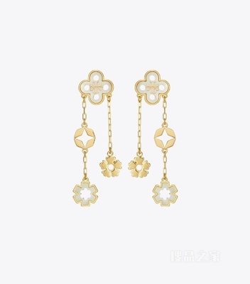 【礼物】Forget Me Not 勿忘我系列耳环 Tory 金/珍珠母贝色