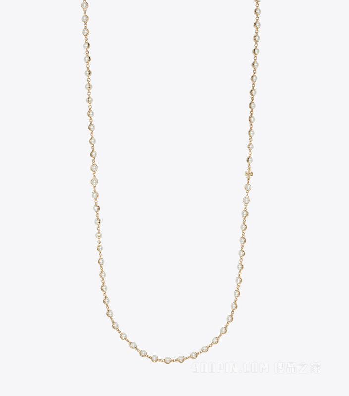 【礼物】Moondance 月影流光系列长款项链 浅黄铜色