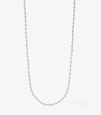 【礼物】Moondance 月影流光系列长款项链 浅黄铜色