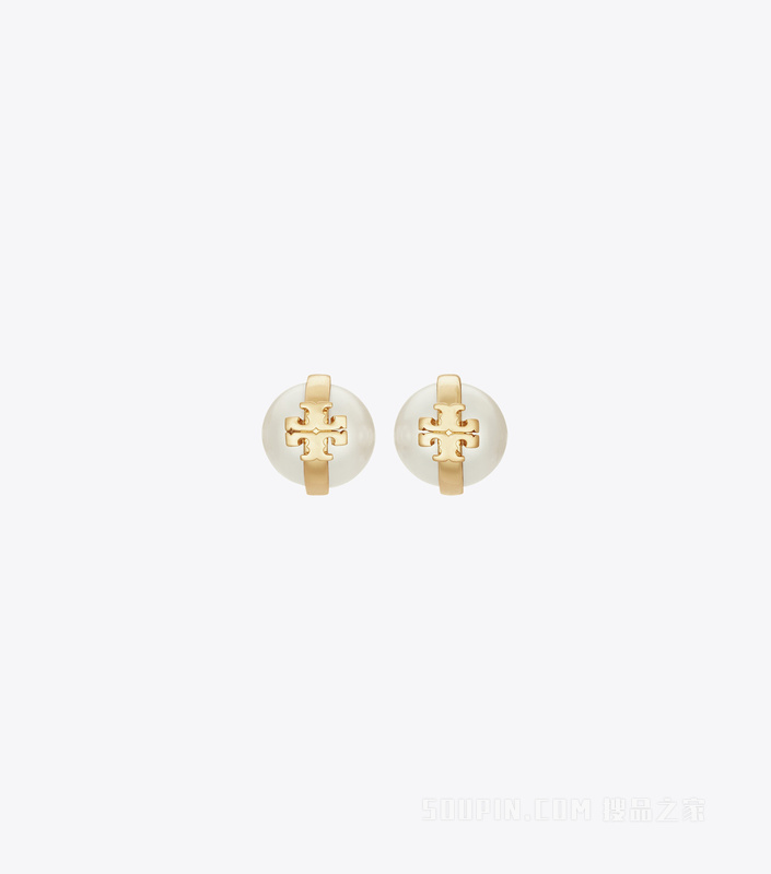 【礼物】Moondance 月影流光系列耳钉 浅黄铜色