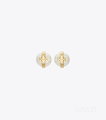 【礼物】Moondance 月影流光系列耳钉 浅黄铜色