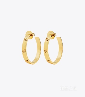 【礼物】Icon 经典系列圈形耳环 Tory 金