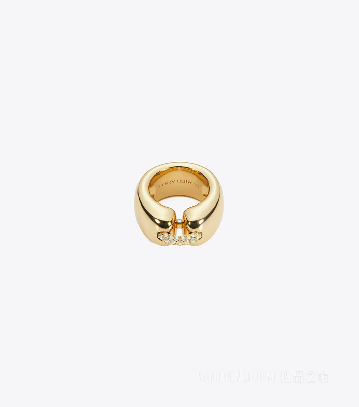 【礼物】Pierced 光环系列戒指 浅黄铜色