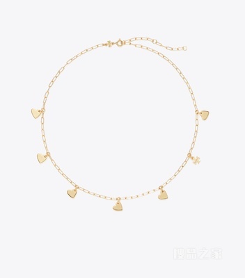 【礼物】Curiosity 奇思妙想系列心形项链 Tory 金