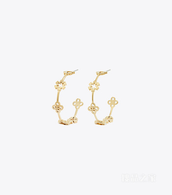 【礼物】Forget Me Not 勿忘我系列圈形耳环 Tory 金