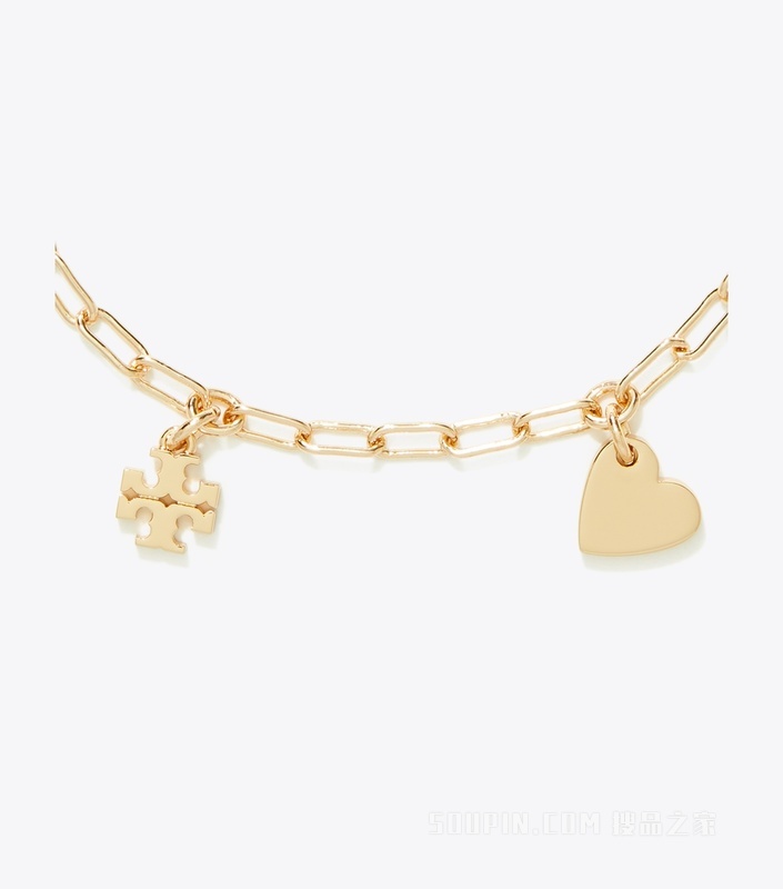 【礼物】Curiosity 奇思妙想系列心形手链 Tory 金