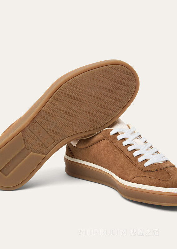 Tennis Walk运动鞋 二层小牛皮绒面革