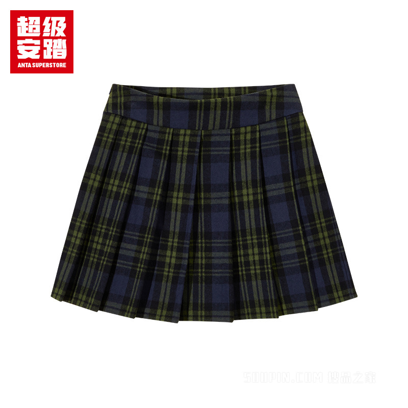 超级安踏潮流文化女子梭织半身裙