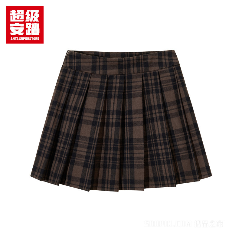 超级安踏潮流文化女子梭织半身裙