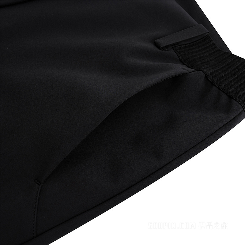 安踏冠军女子通勤生物基防泼水轻暖绒女子梭织休闲长裤