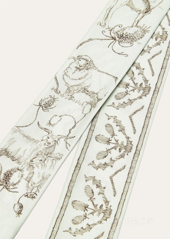 Le Origini Delle Eccellenze女士条形丝巾 桑蚕丝