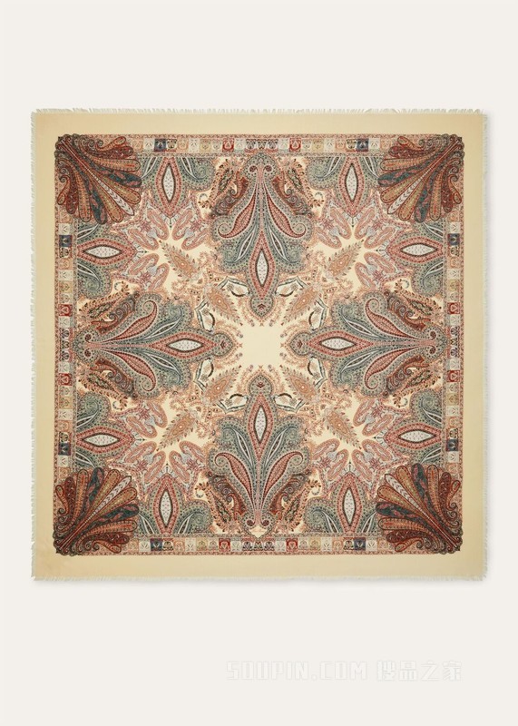 Chandani披肩 羊绒, 桑蚕丝