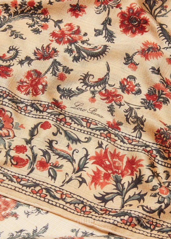 Jasmine Bloom方巾（90 x 90） 桑蚕丝