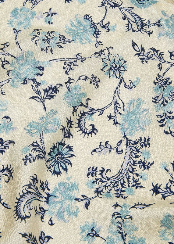 Jasmine Bloom方巾（90 x 90） 桑蚕丝