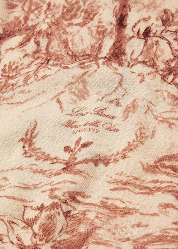 Albero Della Vita大号披肩 绵羊毛