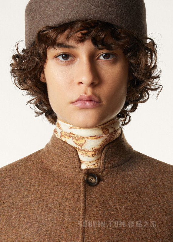 Daffodil Garden方巾（90 x 90） 羊绒, 桑蚕丝