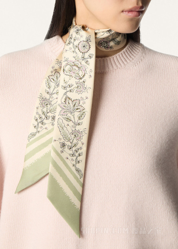 Ophea条形丝巾 桑蚕丝