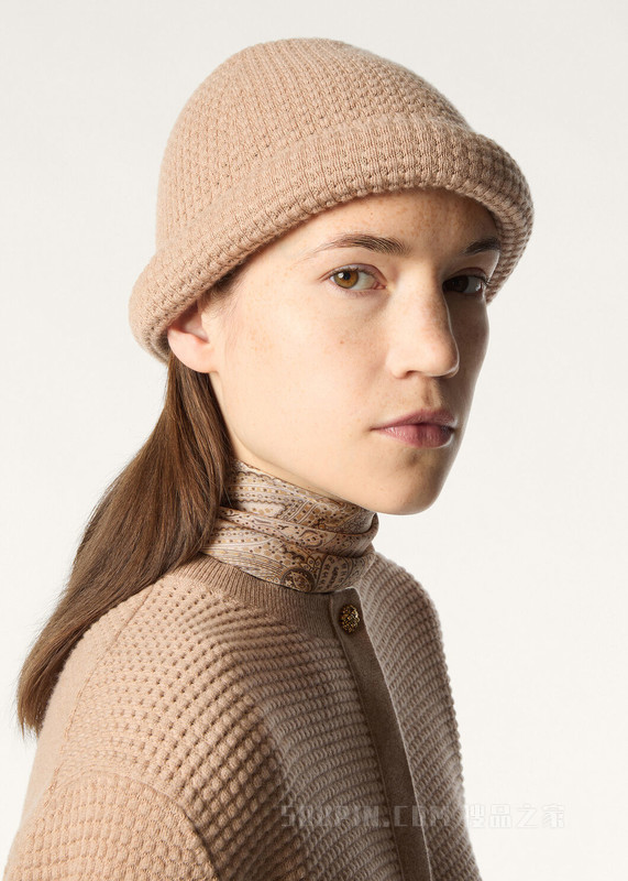 Monochrome针织帽 羊绒, 棉