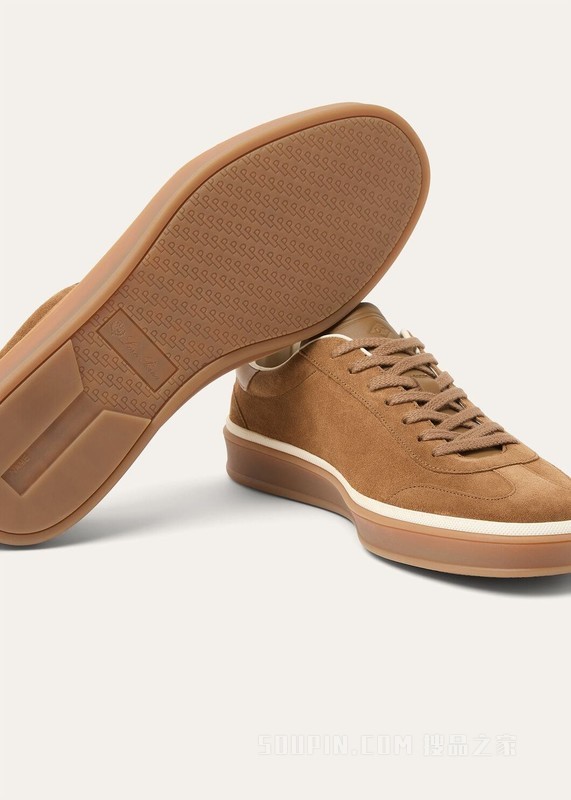 Tennis Walk运动鞋 二层小牛皮绒面革