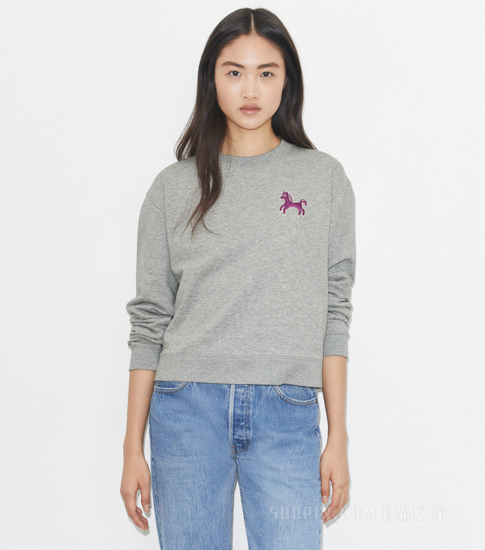 【马年特别系列】小马运动衫 中调灰混色