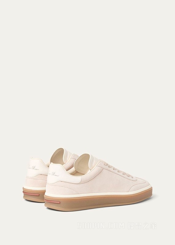 Tennis Walk 女士德训运动鞋 二层小牛皮绒面革