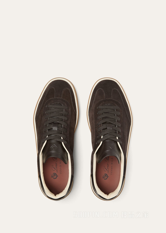 Tennis Walk 女士德训运动鞋 二层小牛皮绒面革