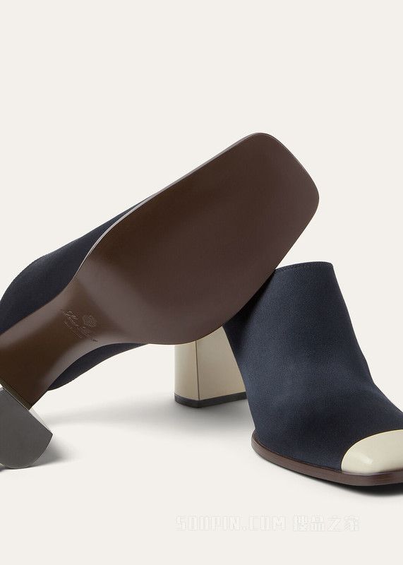 Alba女士高跟穆勒鞋 粘胶纤维, 桑蚕丝