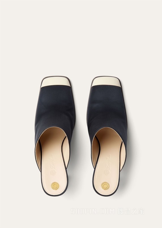 Alba女士高跟穆勒鞋 粘胶纤维, 桑蚕丝