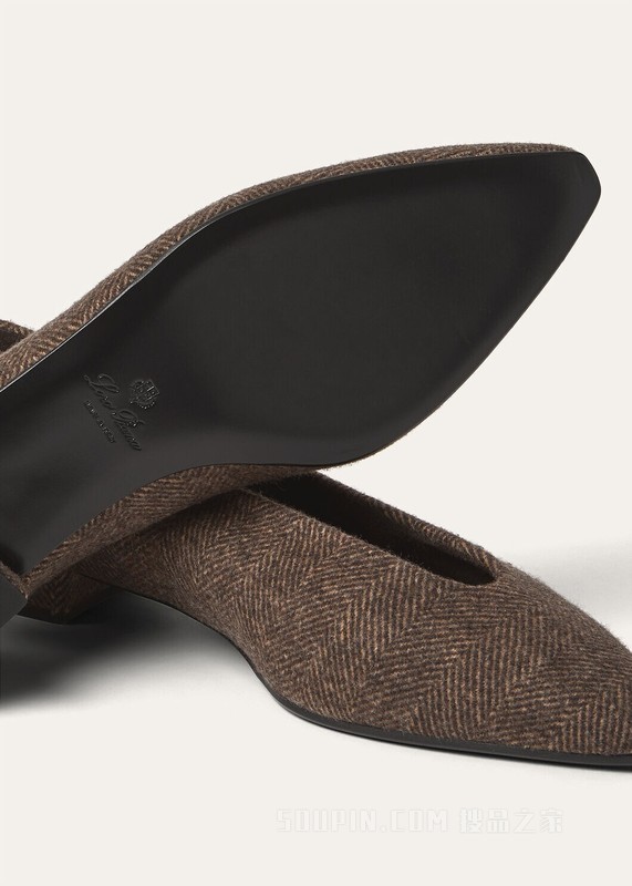 Rebecca女士平底芭蕾舞鞋 Wish®羊毛, 羊绒