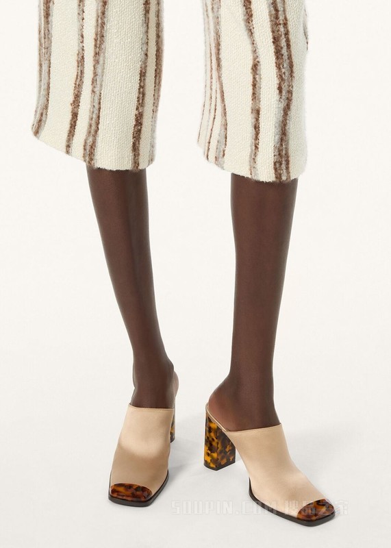 Alba女士高跟穆勒鞋 粘胶纤维, 桑蚕丝