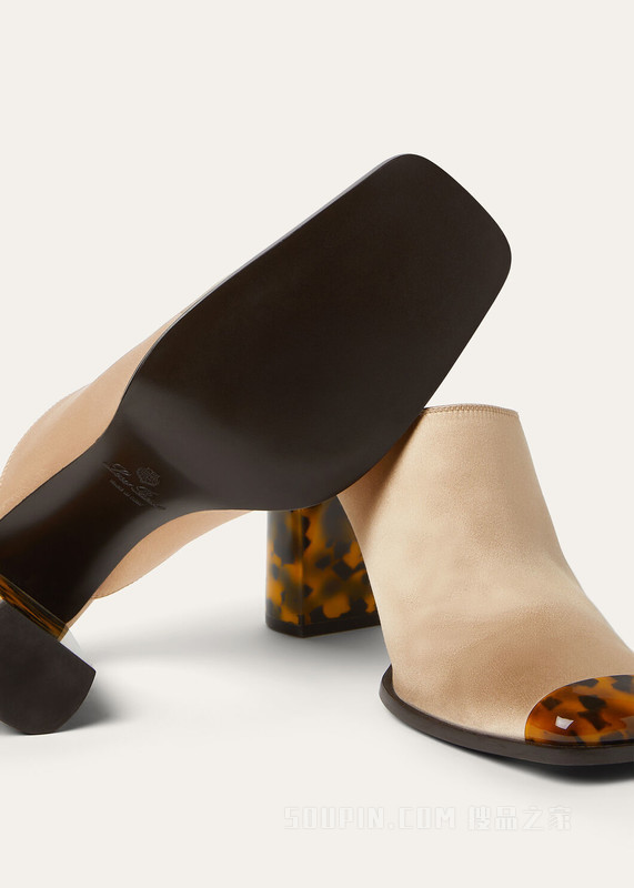 Alba女士高跟穆勒鞋 粘胶纤维, 桑蚕丝