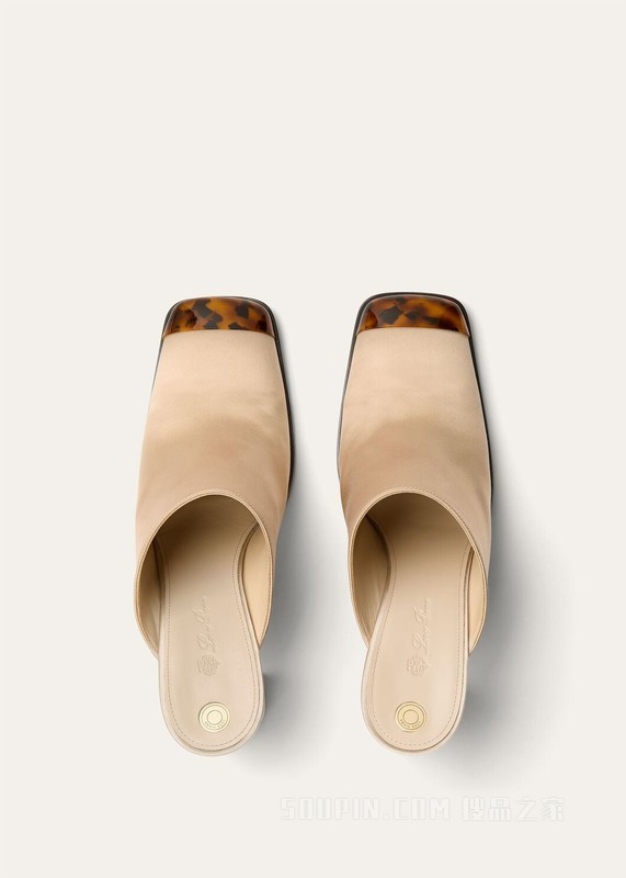 Alba女士高跟穆勒鞋 粘胶纤维, 桑蚕丝