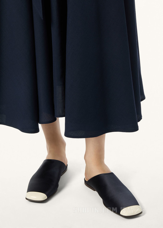 Alba女士平底穆勒鞋 粘胶纤维, 桑蚕丝